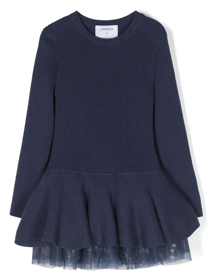 Abito blu bambina