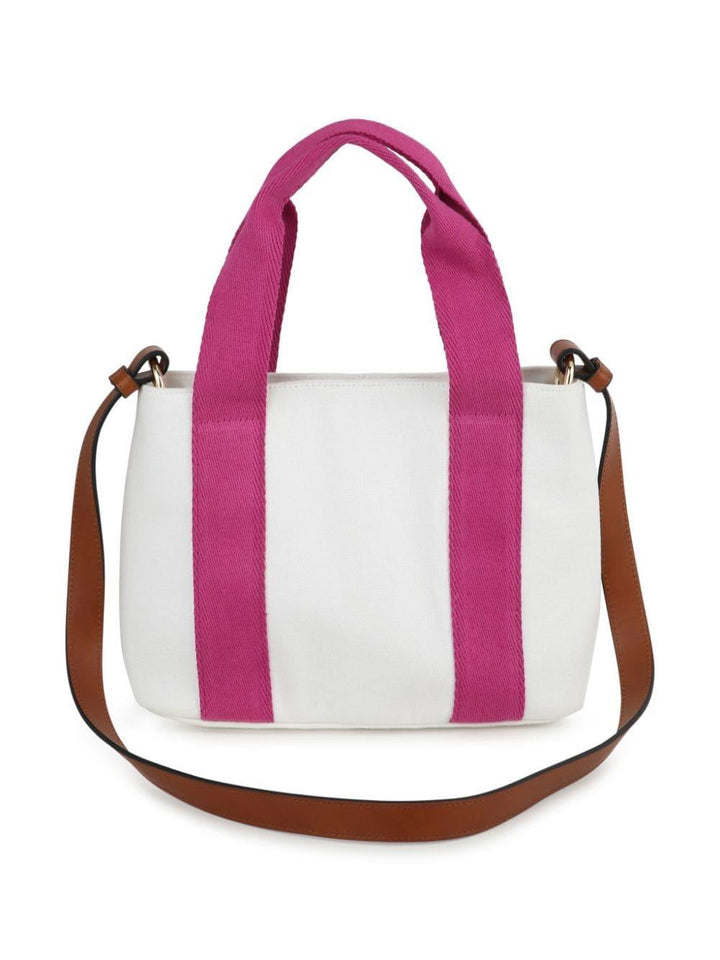 Borsa bambina bianca/rosa