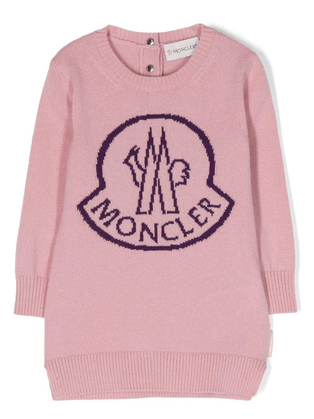 Abito rosa neonata 9L00001M1127 P55 Moncler Kids 