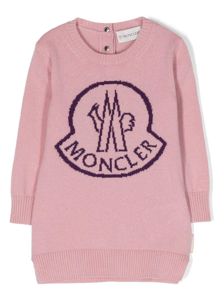 Abito rosa neonata 9L00001M1127 P55 Moncler Kids 