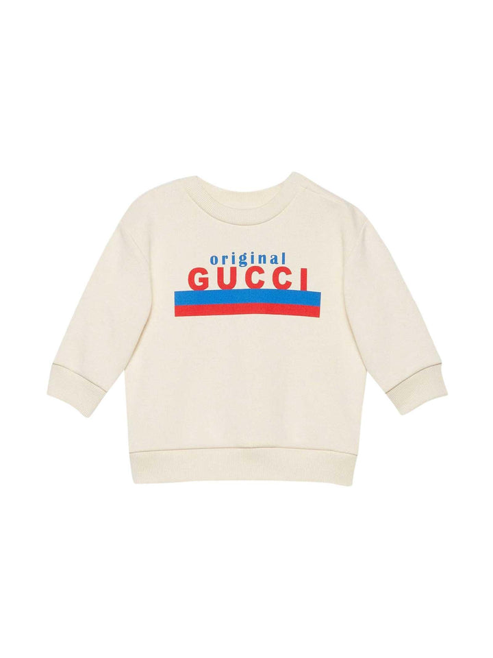 Felpa bianca bambino