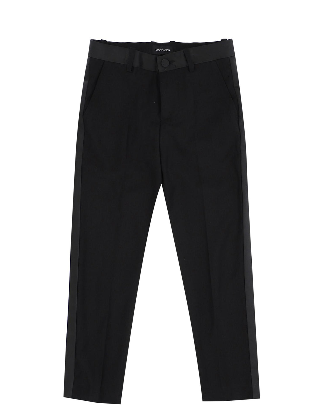 Pantaloni nero bambina classico 25B4092354 0050 Monnalisa kids 