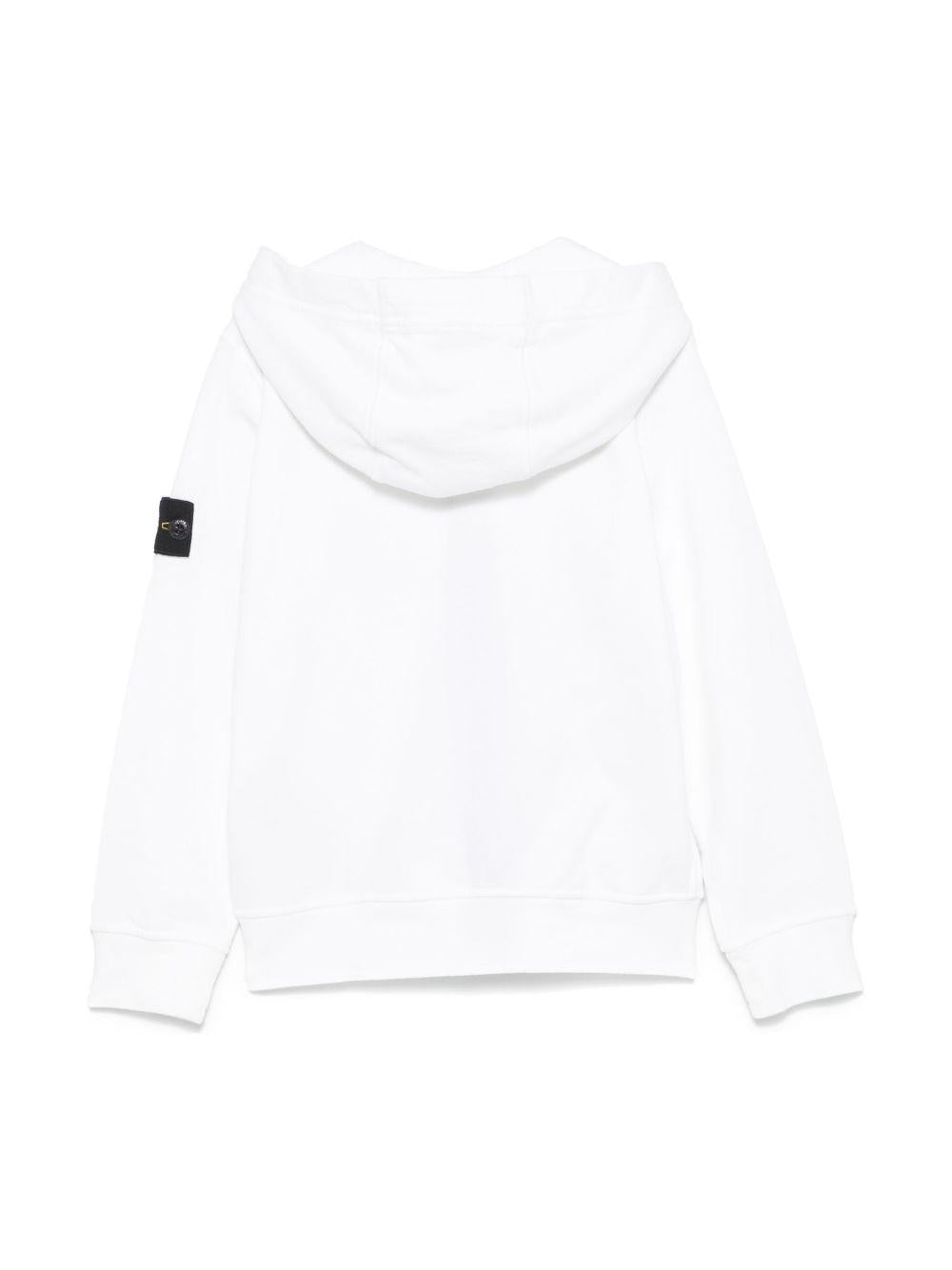 felpa bianca bambino 6100010S0040 V0001 STONE ISLAND JUNIOR 