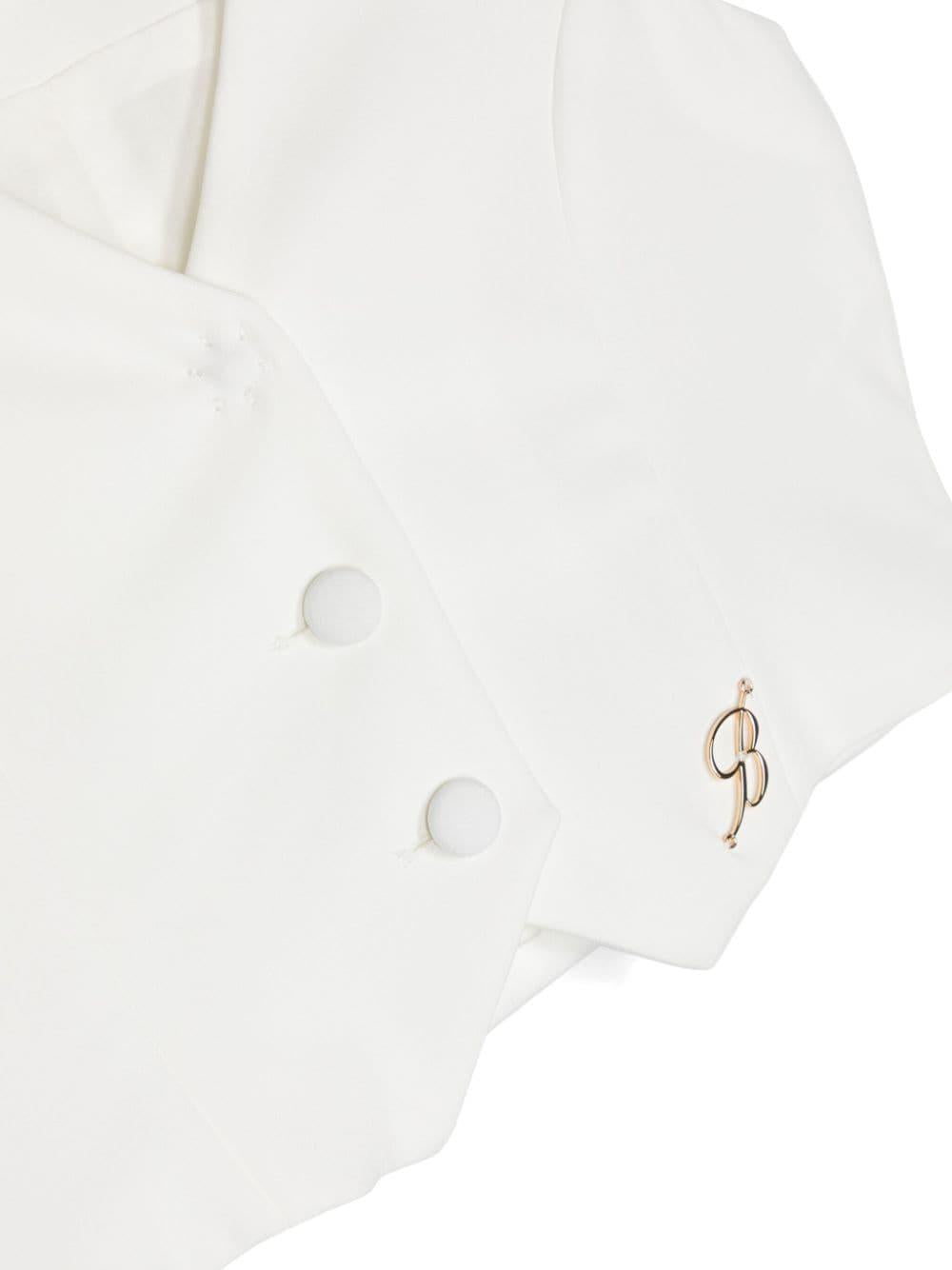 gilet bianco bambina