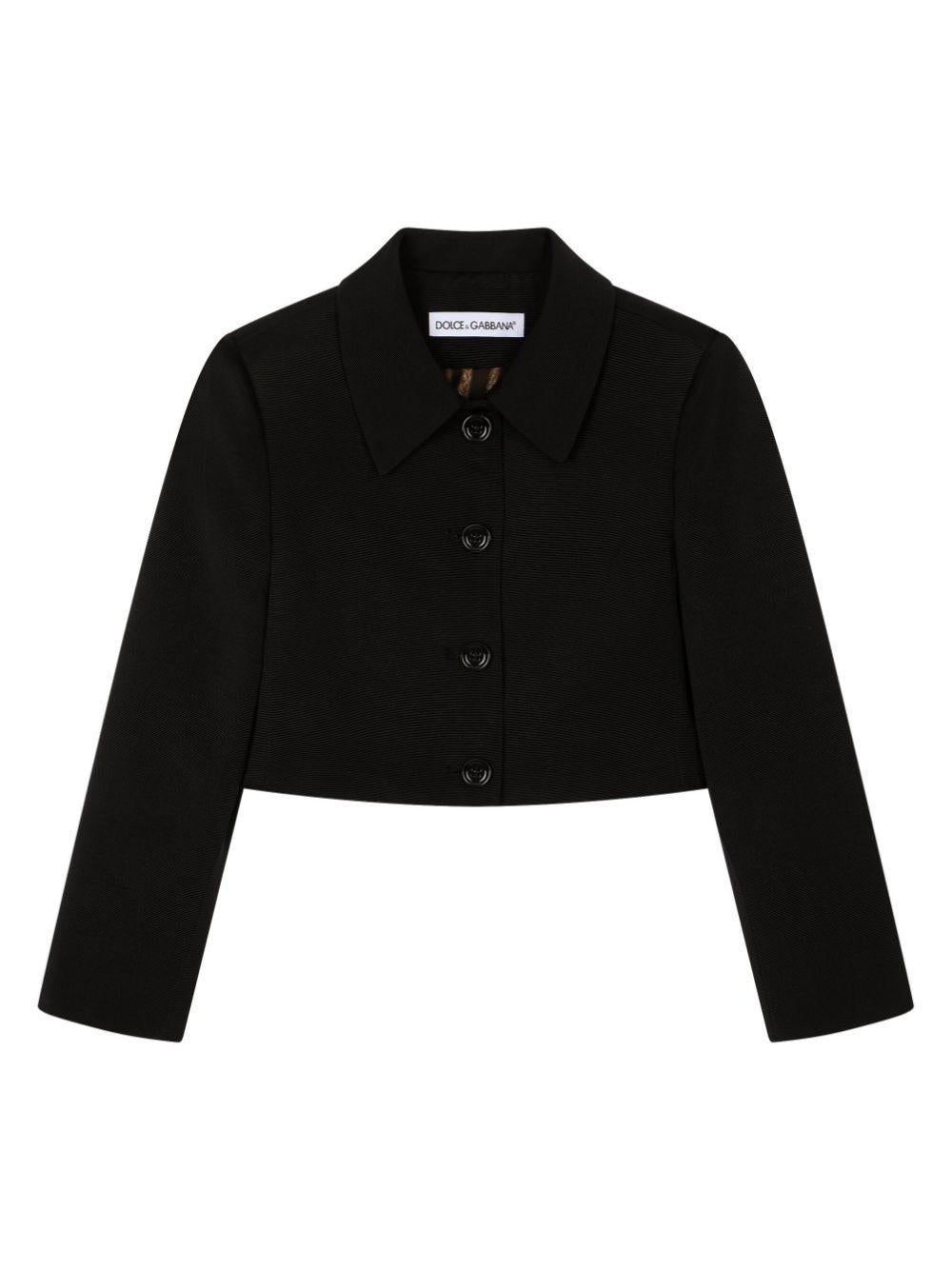 Blazer monopetto crop bambina