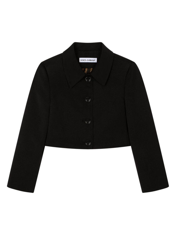 Blazer monopetto crop bambina