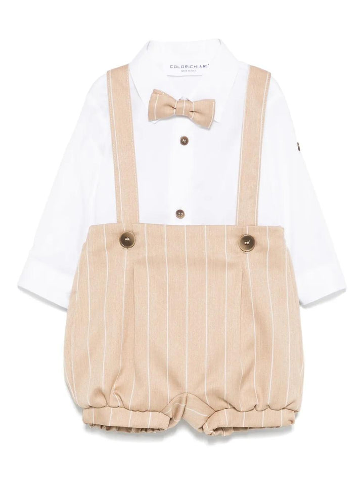 completo bianco/beige neonato