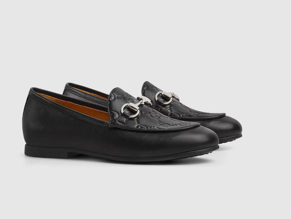 mocassino nero bambino 793314AAD7E 1000 GUCCI KIDS 