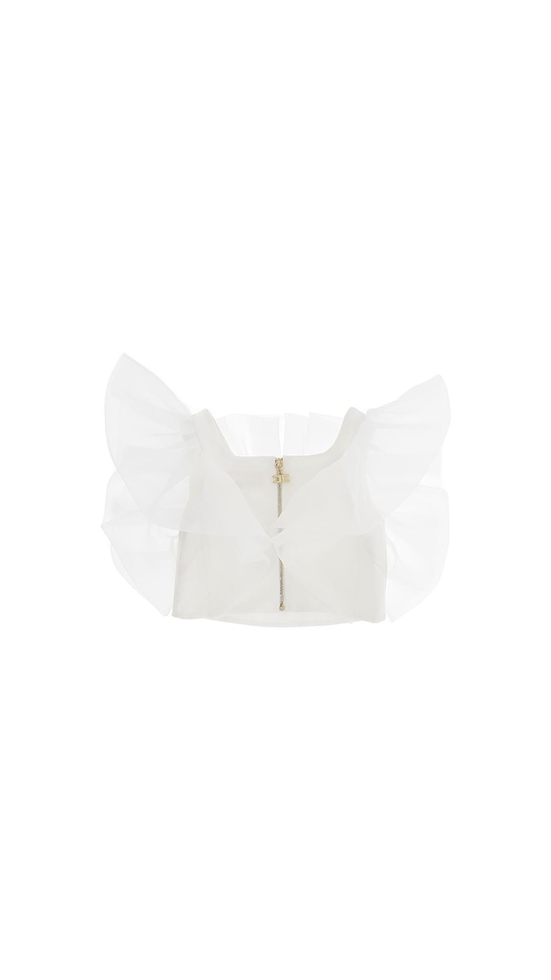 Top bianco bambina