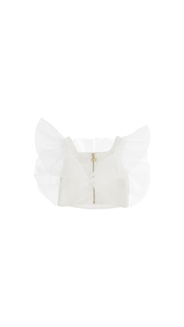Top bianco bambina