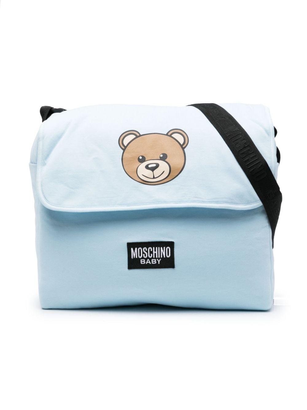 Borsa celeste neonato MWX03DLCA19 40304 MOSCHINO KIDS 