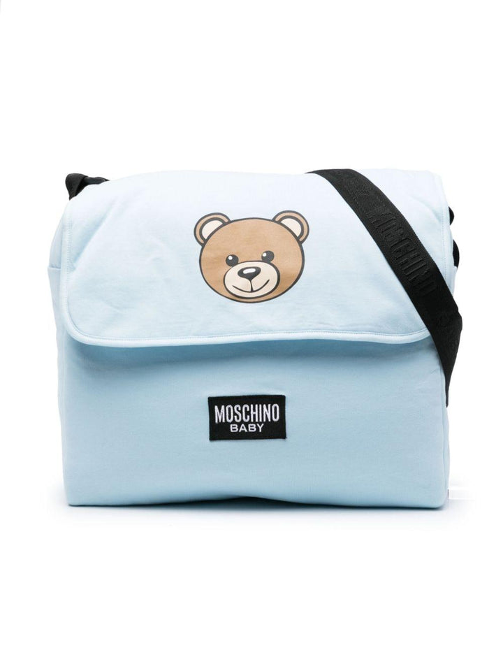 Borsa celeste neonato MWX03DLCA19 40304 MOSCHINO KIDS 