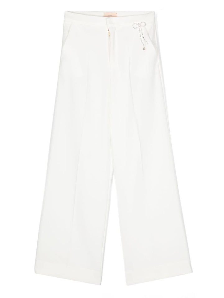 Pantaloni bianchi bambina