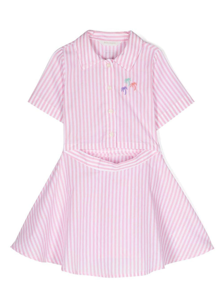 Abito bambina rosa PGDG002S24FAB001 3451 PALM ANGELS KIDS 