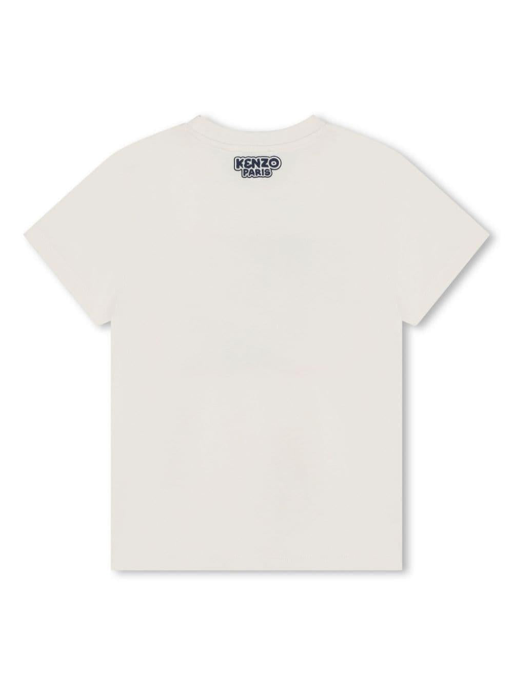 t-shirt bianca bambino K60347 121 KENZO KIDS 