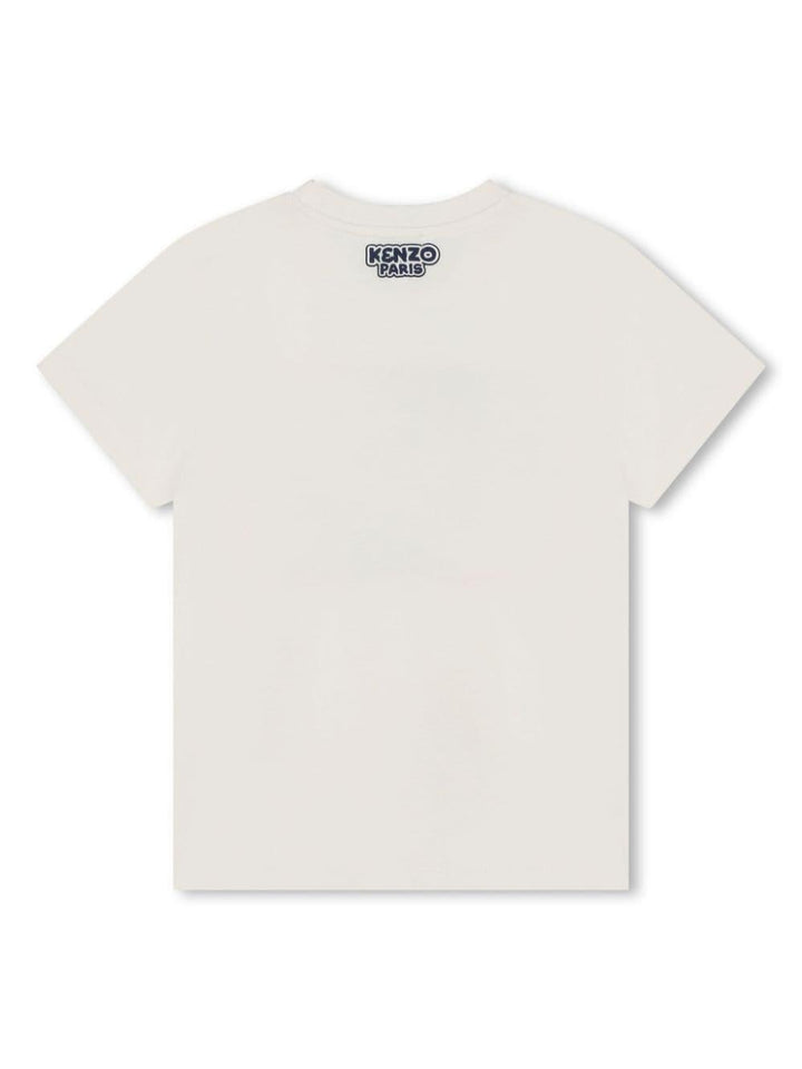 t-shirt bianca bambino K60347 121 KENZO KIDS 