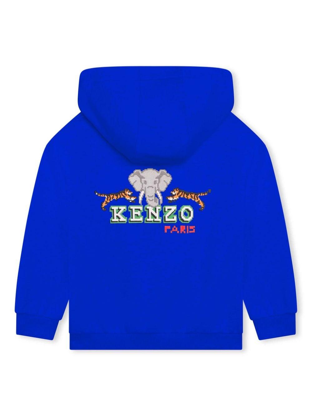 Felpa blu bambino K25817 829 KENZO KIDS 