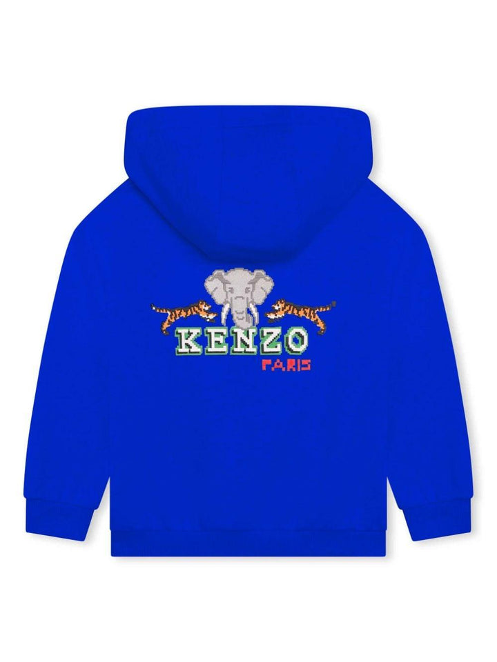 Felpa blu bambino K25817 829 KENZO KIDS 