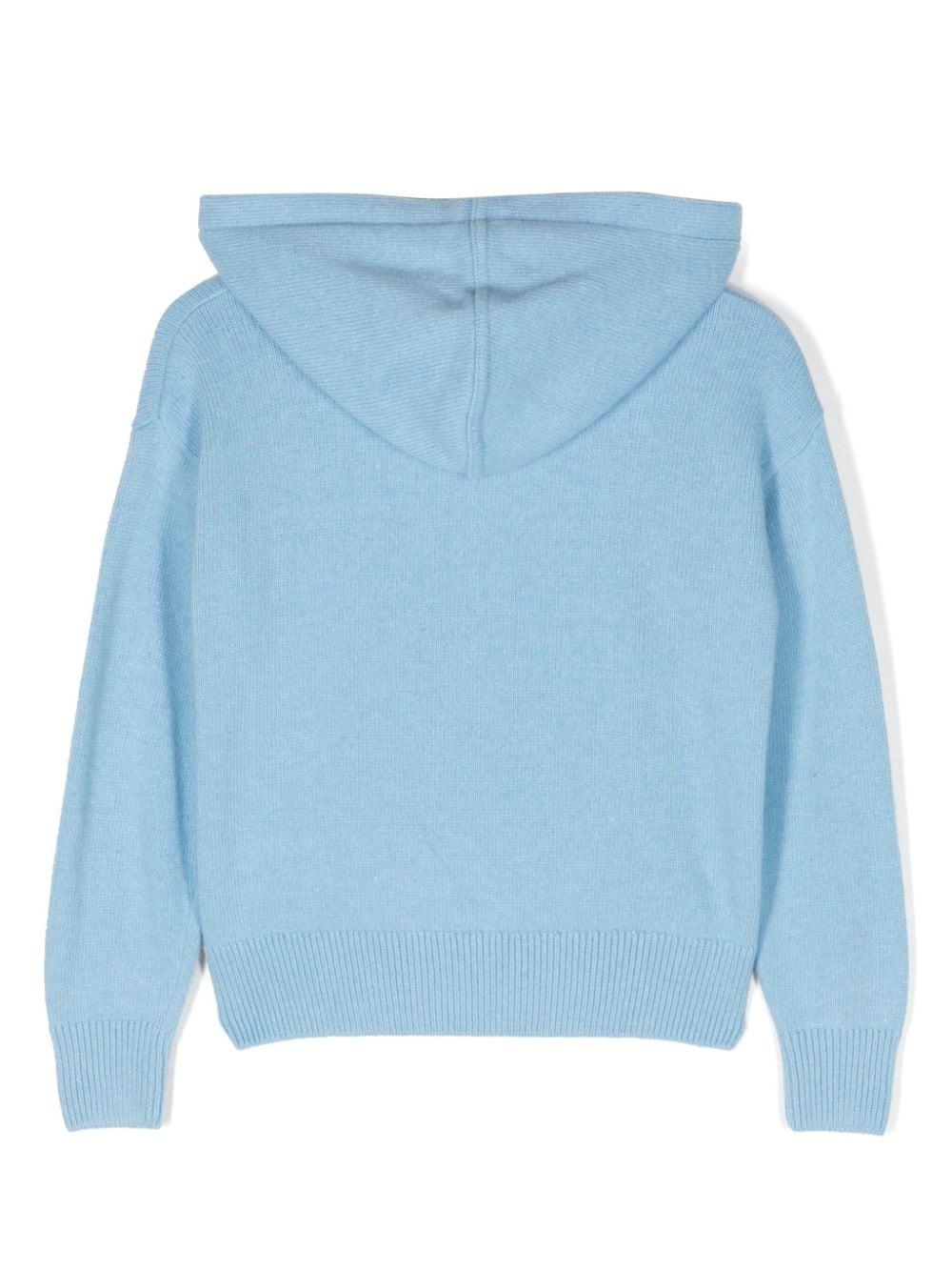 Felpa azzurra bambina