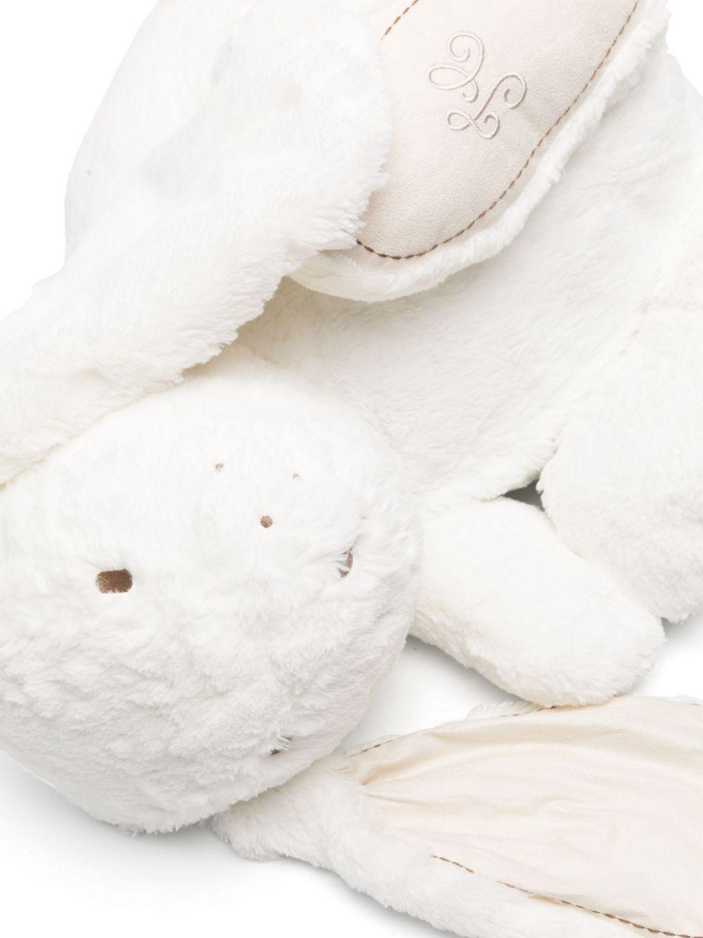 Peluche ecru unisex con logo ricamato