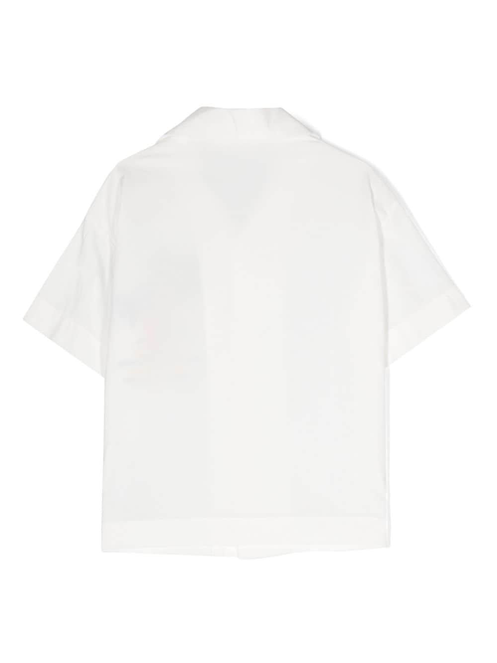 Camicia bambino bianca/multicolore PBGG004S24FAB001 0151 PALM ANGELS KIDS 
