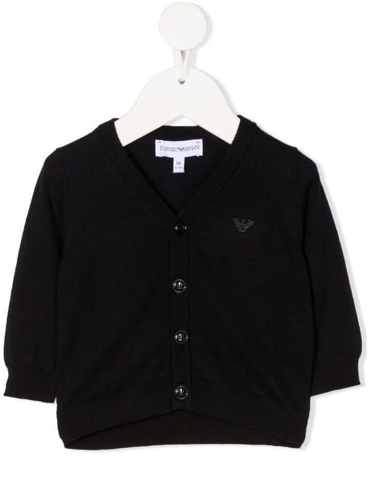Cardigan blu neonato