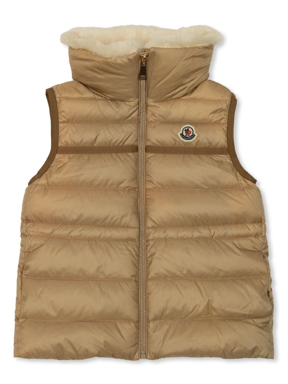 Gilet beige bambina