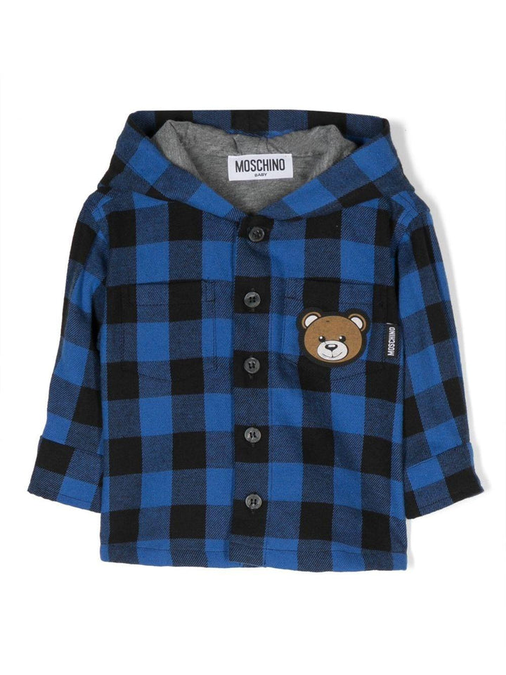 Camicia blu neonato