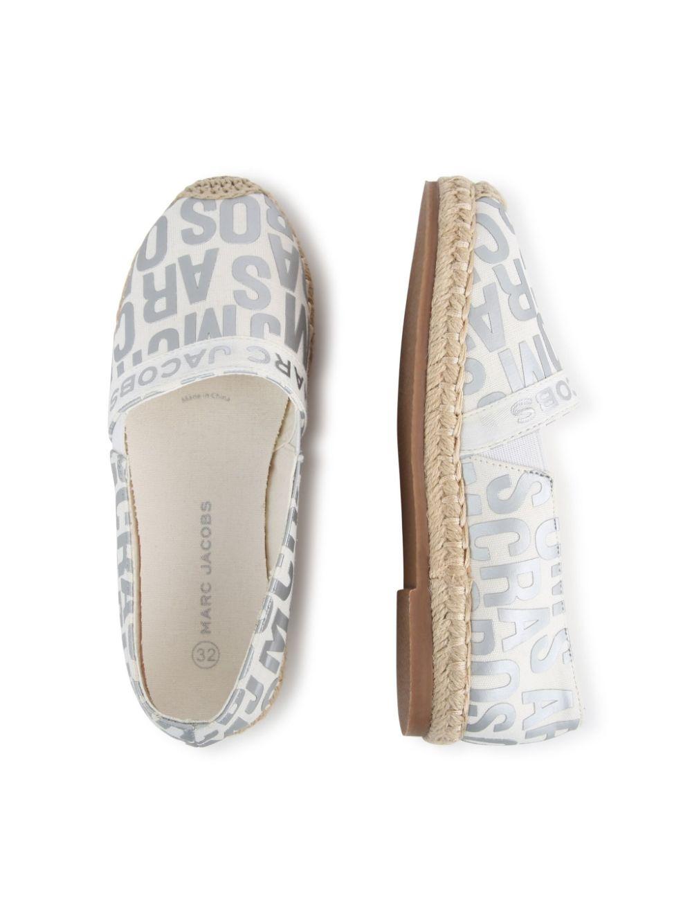 Espadrillas avorio/argento bambina