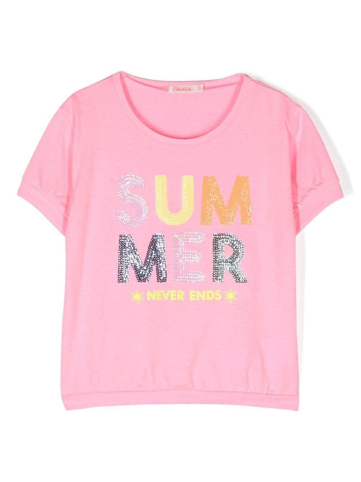 T-shirt rosa bambina