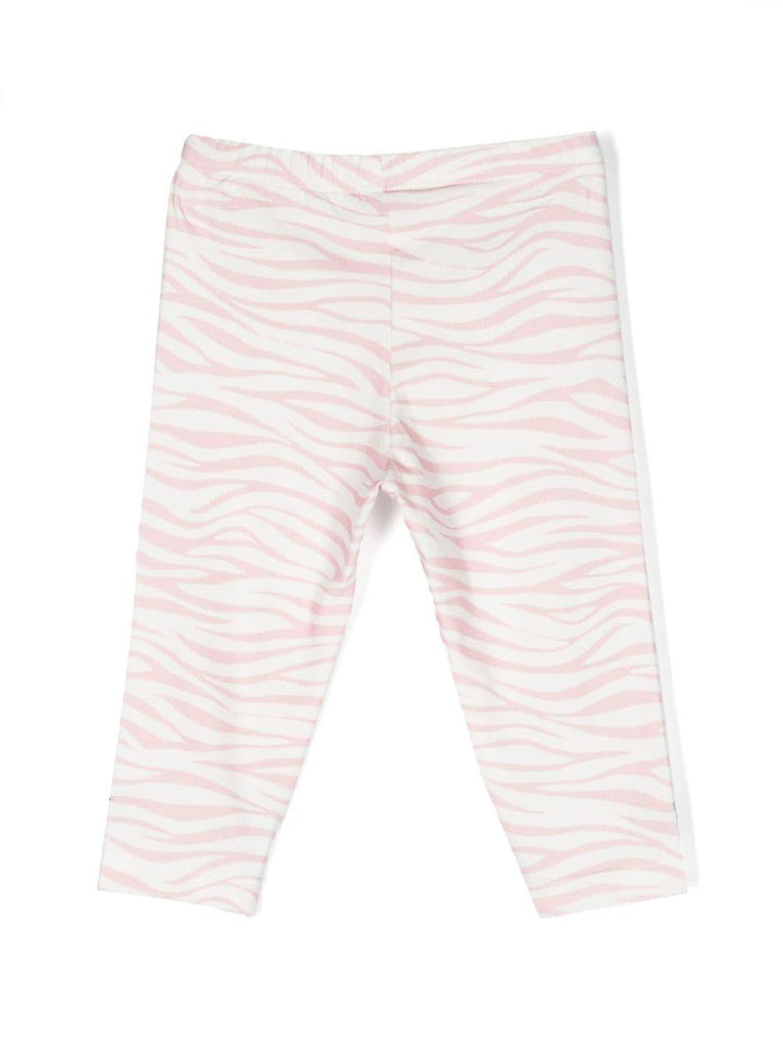Leggings neonata con stampa e applicazioni