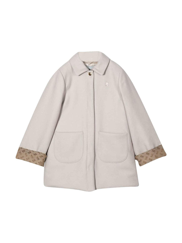 Cappotto beige bambina