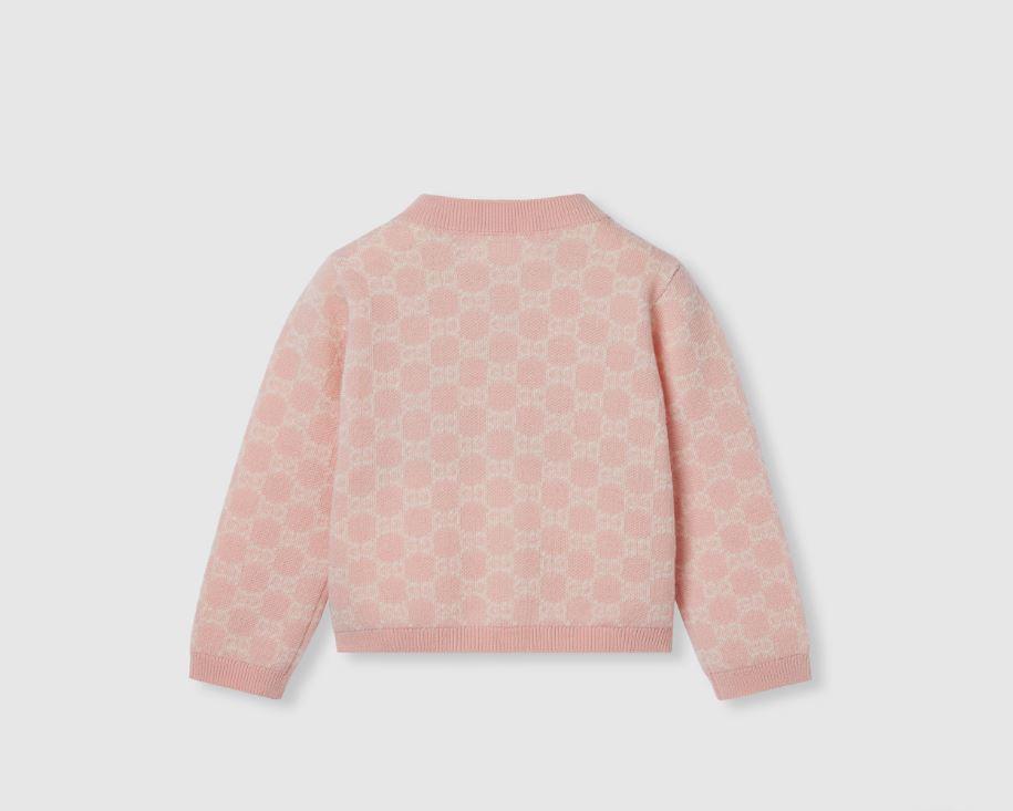 cardigan rosa neonata 834348XKEZP 5012 GUCCI KIDS 