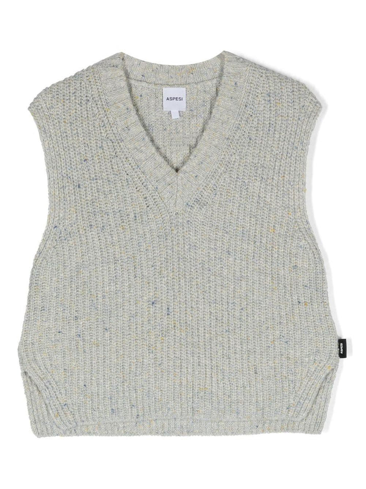 Gilet grigio bambina
