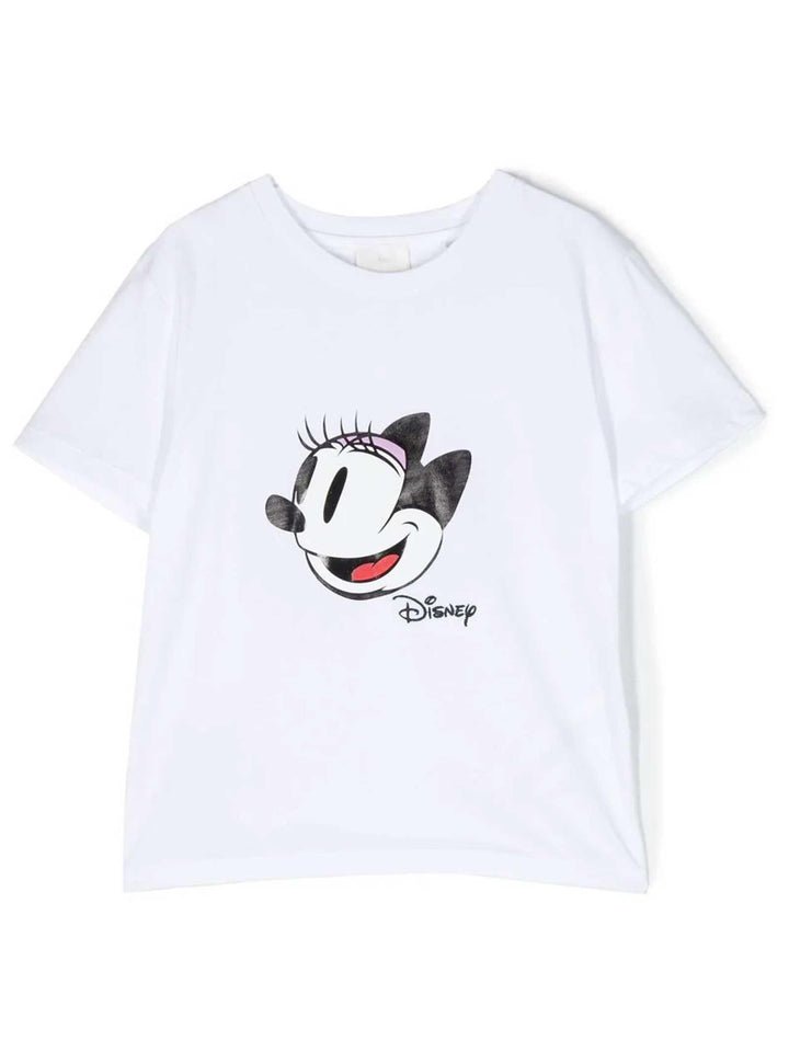 T-shirt bianca bambina con stampa