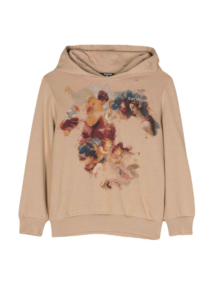 Felpa marrone bambino