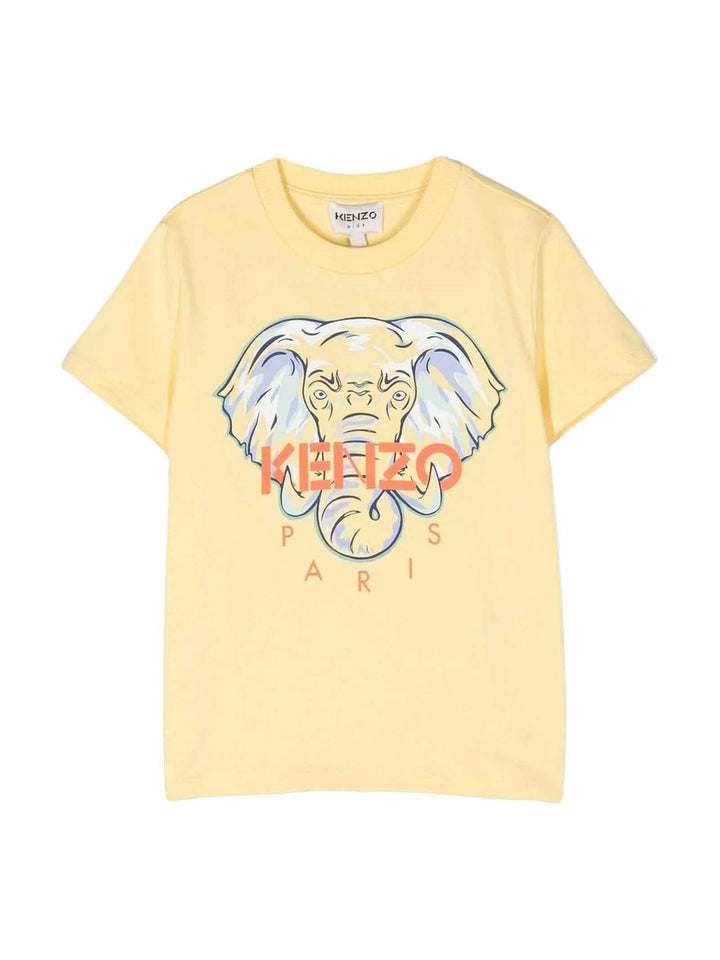 T-shirt gialla bambino K25783 524 KENZO KIDS 
