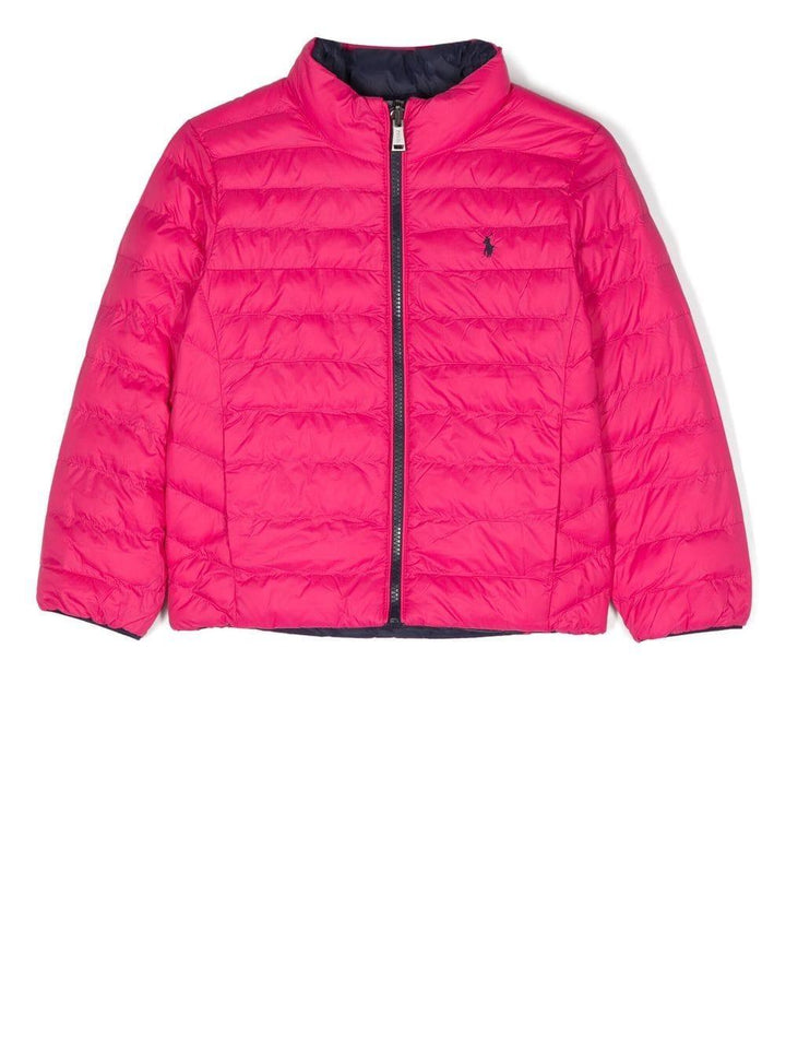 Piumino blu/fucsia bambino