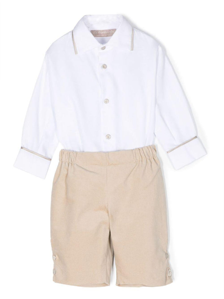 Set bianco/beige neonato