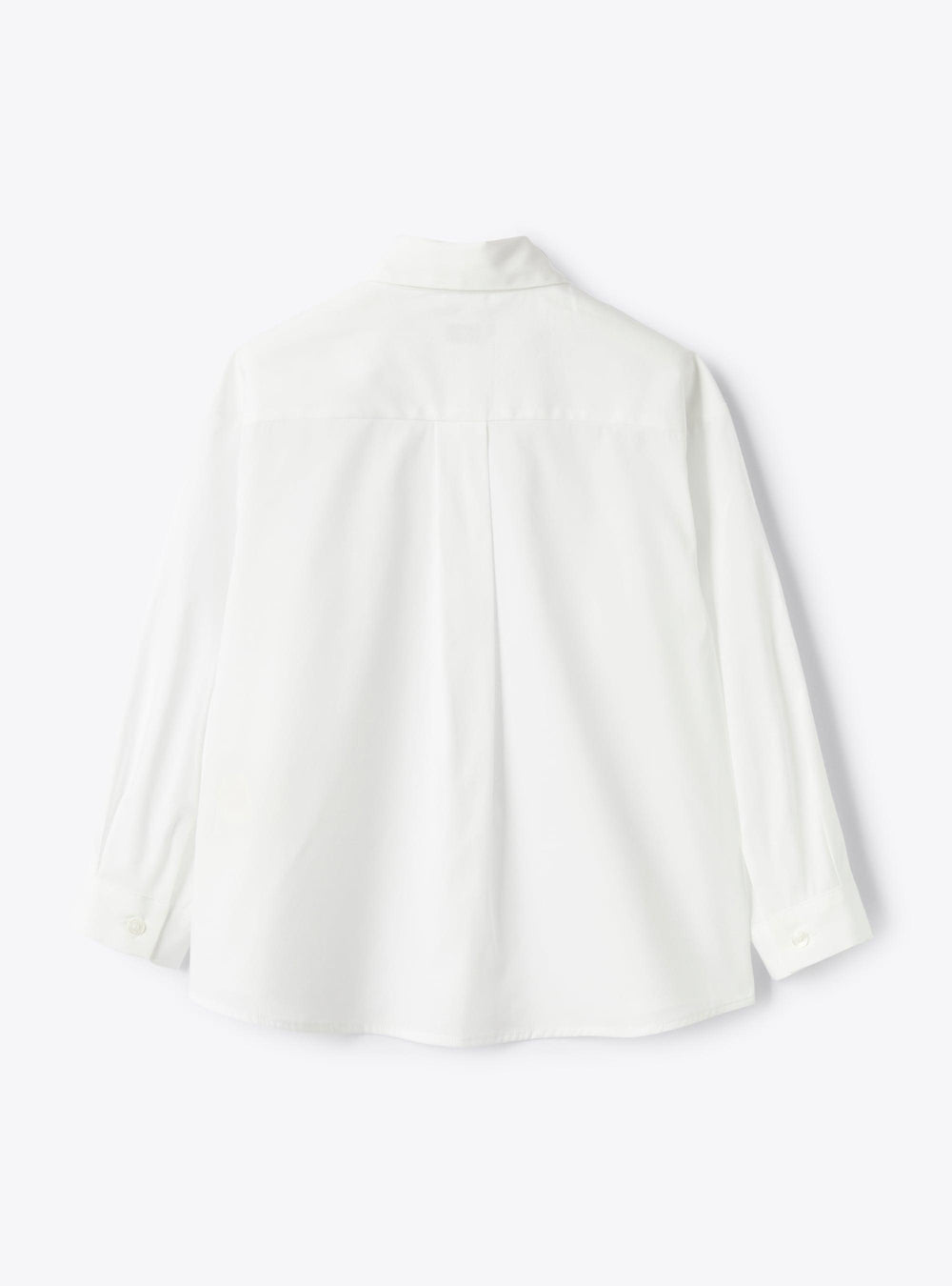 camicia bianca bambina P25CL254C0066 010 IL GUFO 
