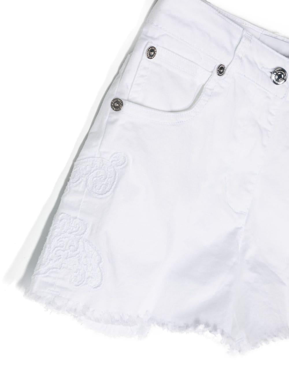 Shorts bianchi bambina