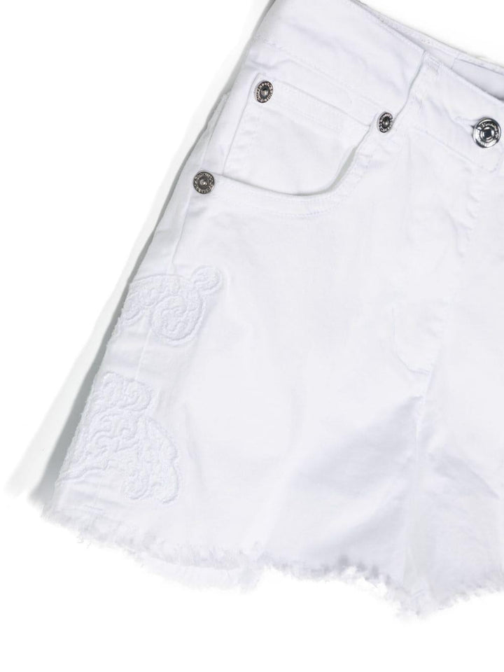 Shorts bianchi bambina
