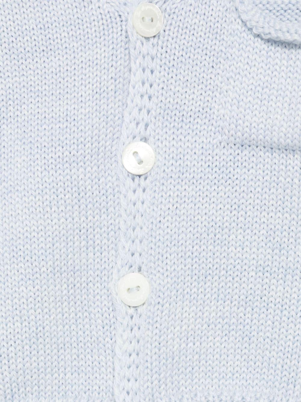 Cardigan azzurro neonato