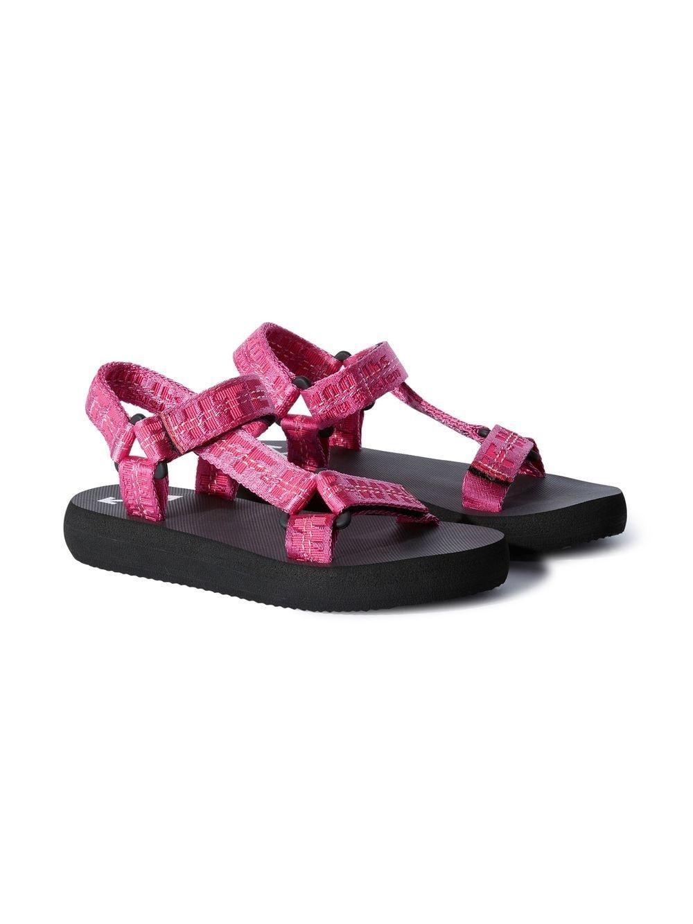 sandali fucsia bambina OGIH001S23FAB001 3210 off-white kids 