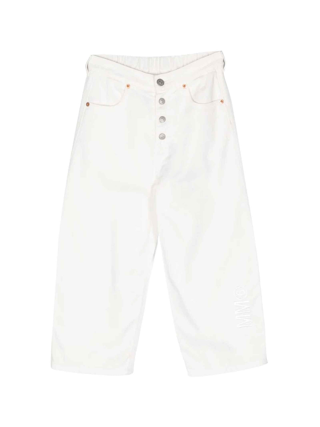 Pantaloni bianchi unisex M60451MM015 M6101 MM6 KIDS 