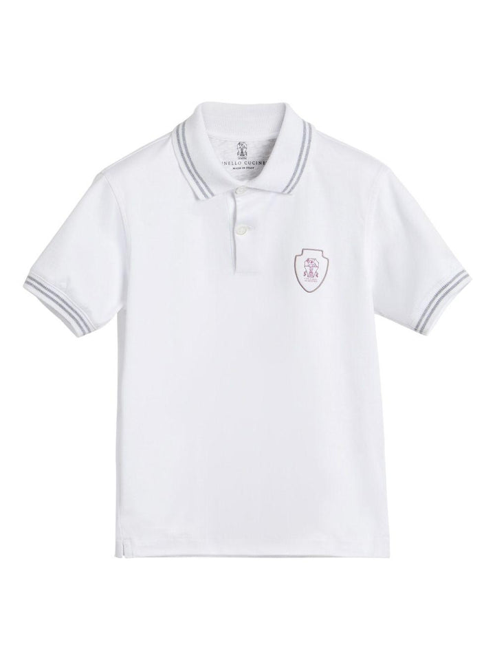 polo bianca bambino