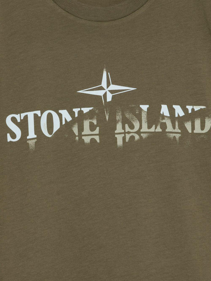 t-shirt verde bambino