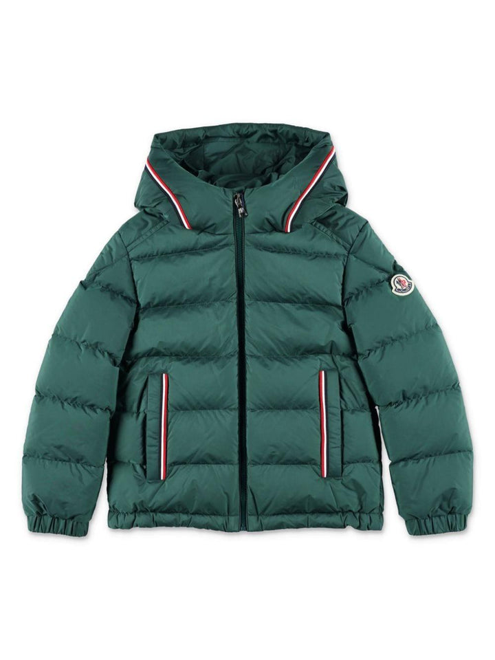 Piumino verde bambino