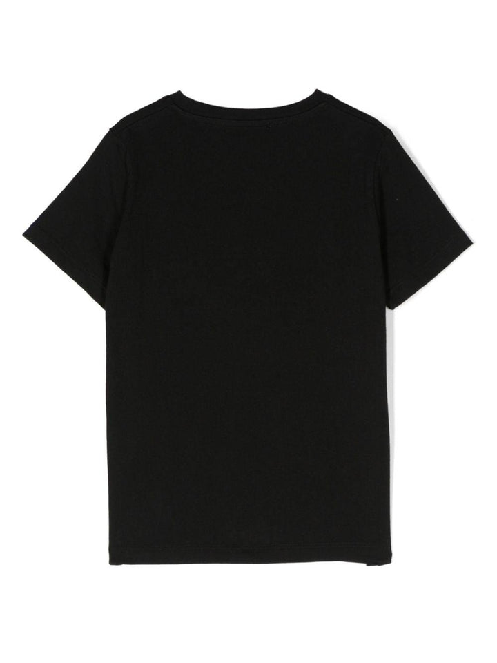 T-shirt nera unisex con stampa 10001291A09009 2B070 VERSACE 