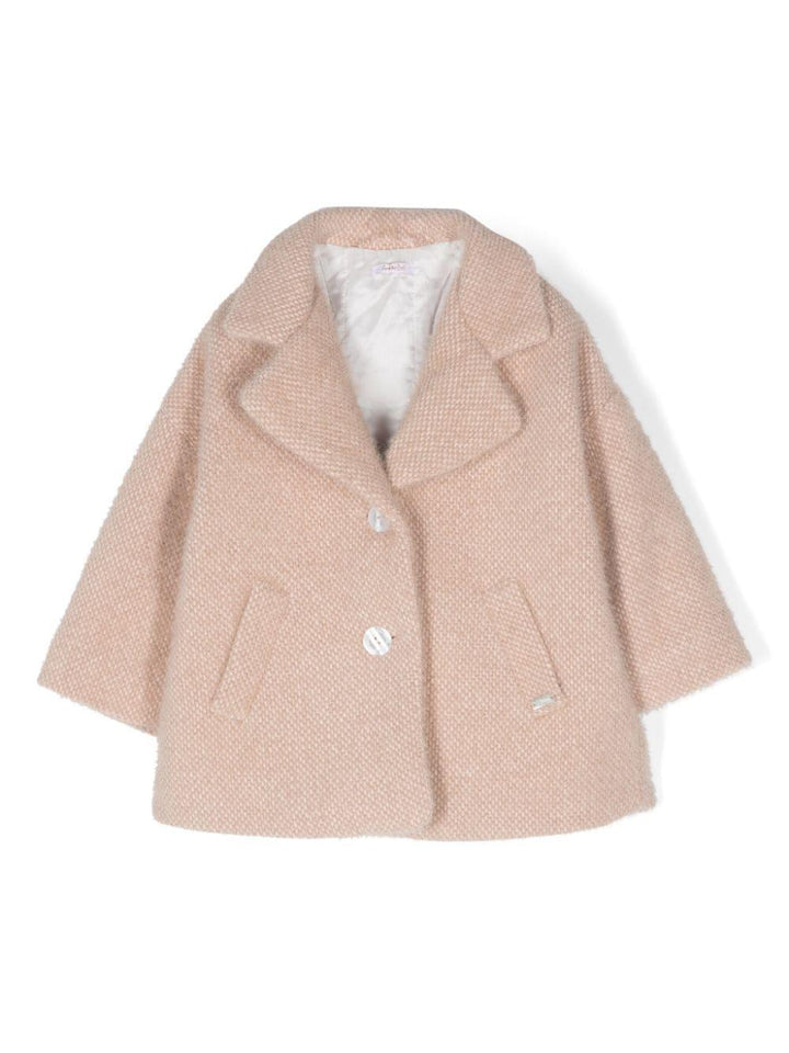 Cappotto beige neonata
